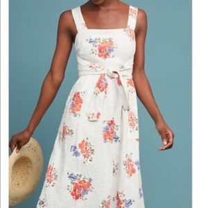 Anthropologie Meadow Rue Ingalls Tie Waist Dress